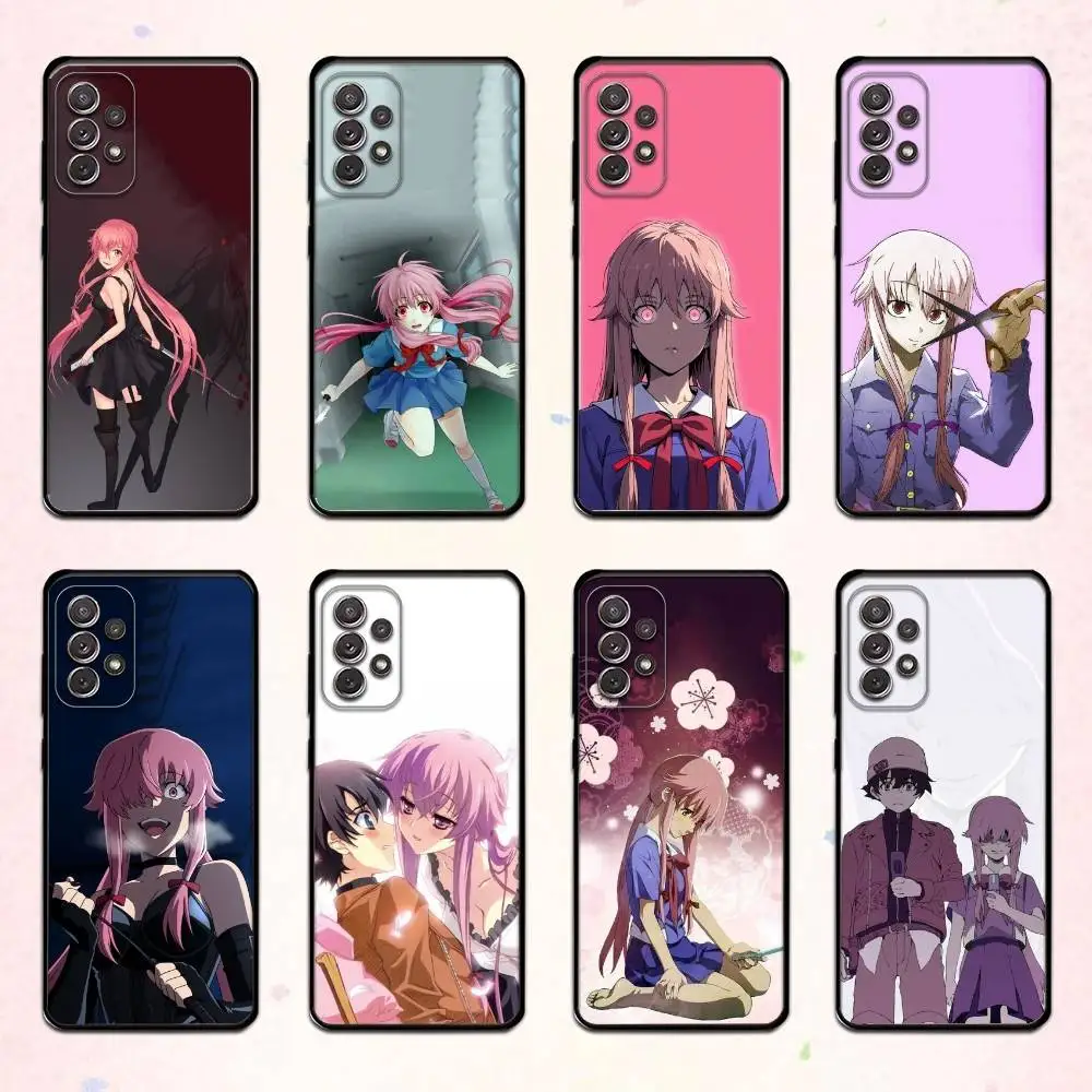 

Чехол для телефона Yandere Future D-Diary для Samsung S 25, 24, 23, 22, 30, 21, 10, 9, Ultra, Plus, Lite, FE, 4, 5G, мягкий черный чехол