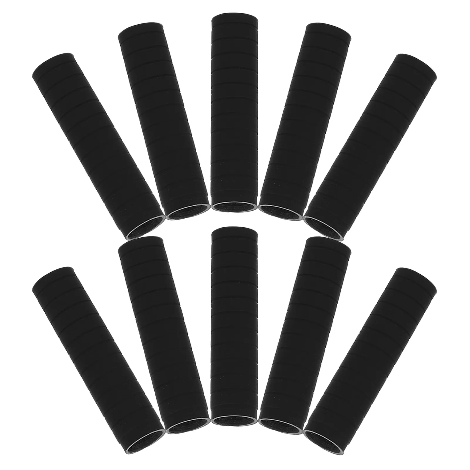 

10Pcs Soft Silicone Sleeve 1.57x0.39 Inch Non-Slip Ergonomic Cover for Pencil Stylus Pen Protective Office School Use