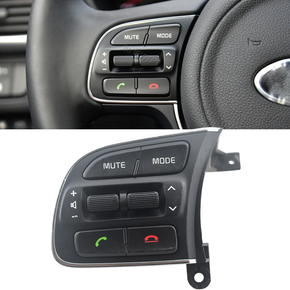 High Quality Steering Wheel Cruise Button Function Menu Audio Volume Adjustment Switch For Kia K5 2016 2018 Car Accessories