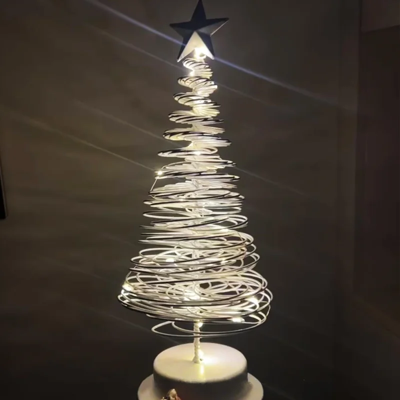 Christmas tree night light small gift decoration atmosphere scene arrangement shooting props bedside tabletop ornament
