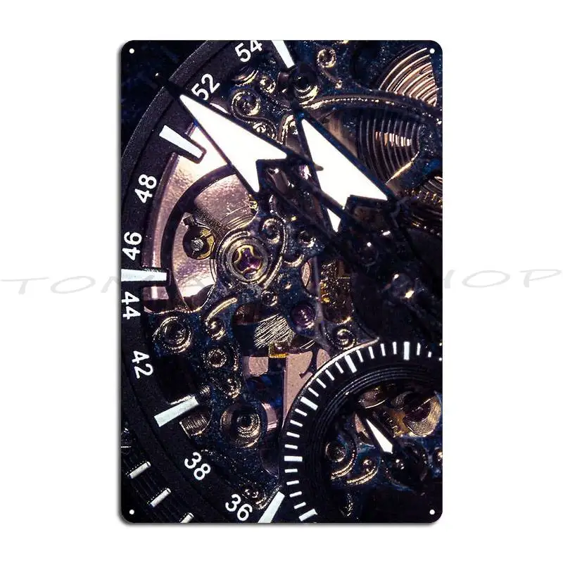 Mechanism Clockwork Steampunk Watch Wheels Metal Plaque Poster Living Room Wall Cave Funny Home Customized Tin Sign Poster