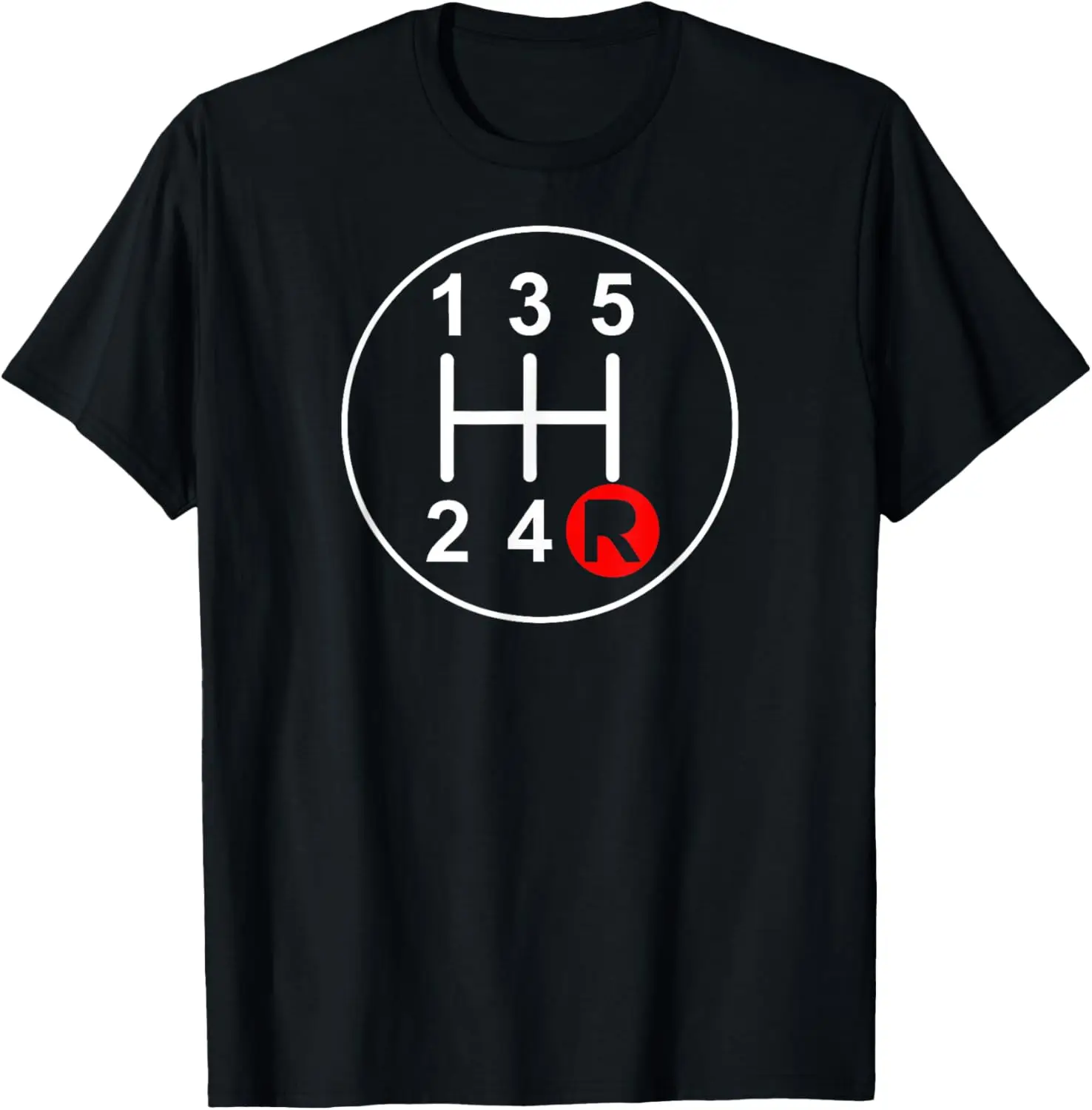 5 Speed Manual Transmission Stick Shift Car Enthusiast T-Shirt