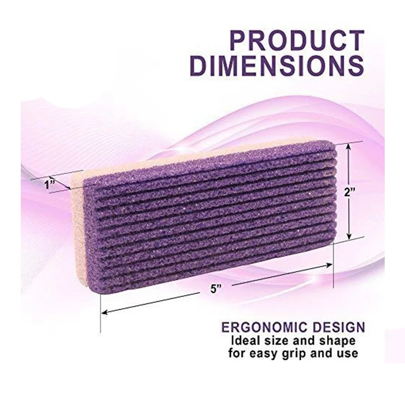 4 szt. Pumeks do stóp gąbka do pedicure z kamienia do stóp kalus złuszczający twardą skórę usuń peeling do pedicure