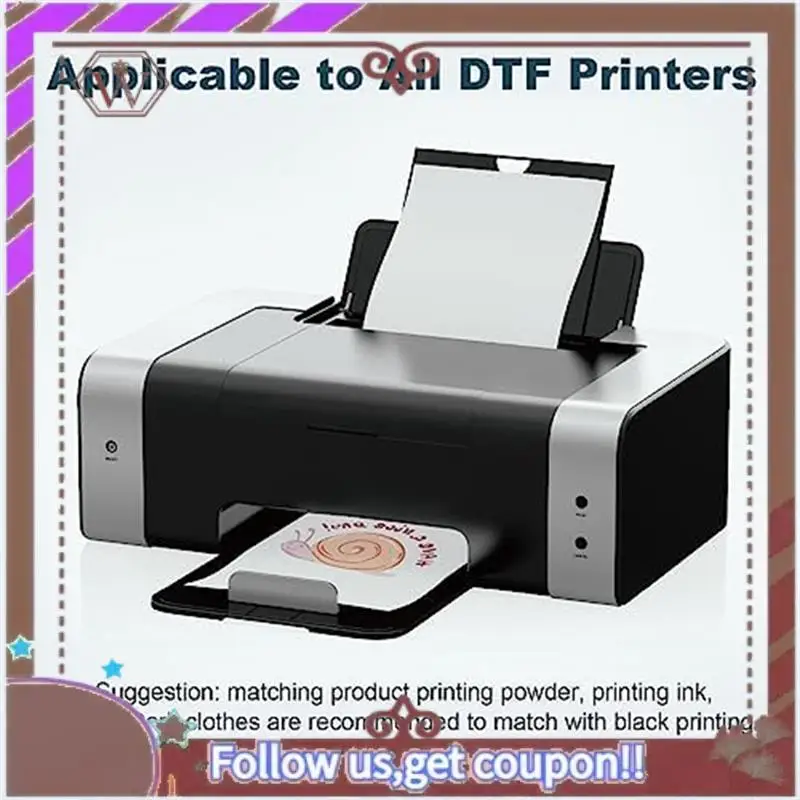 فيلم نقل ABBG-DTF مزدوج الجوانب غير لامع ورق نقل فيلم DTF لطابعات DTF - مباشرة إلى حقيبة القمصان والبوليستر