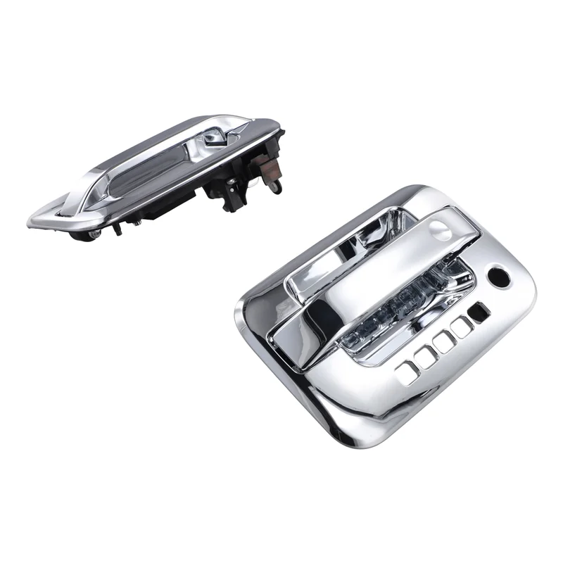 

Front Left Right Exterior Door Handle W/Keyhole/With Keypad Hole For Ford F150 2004-2014 9L3Z-1522405-BA 9L3Z-1626604-AA