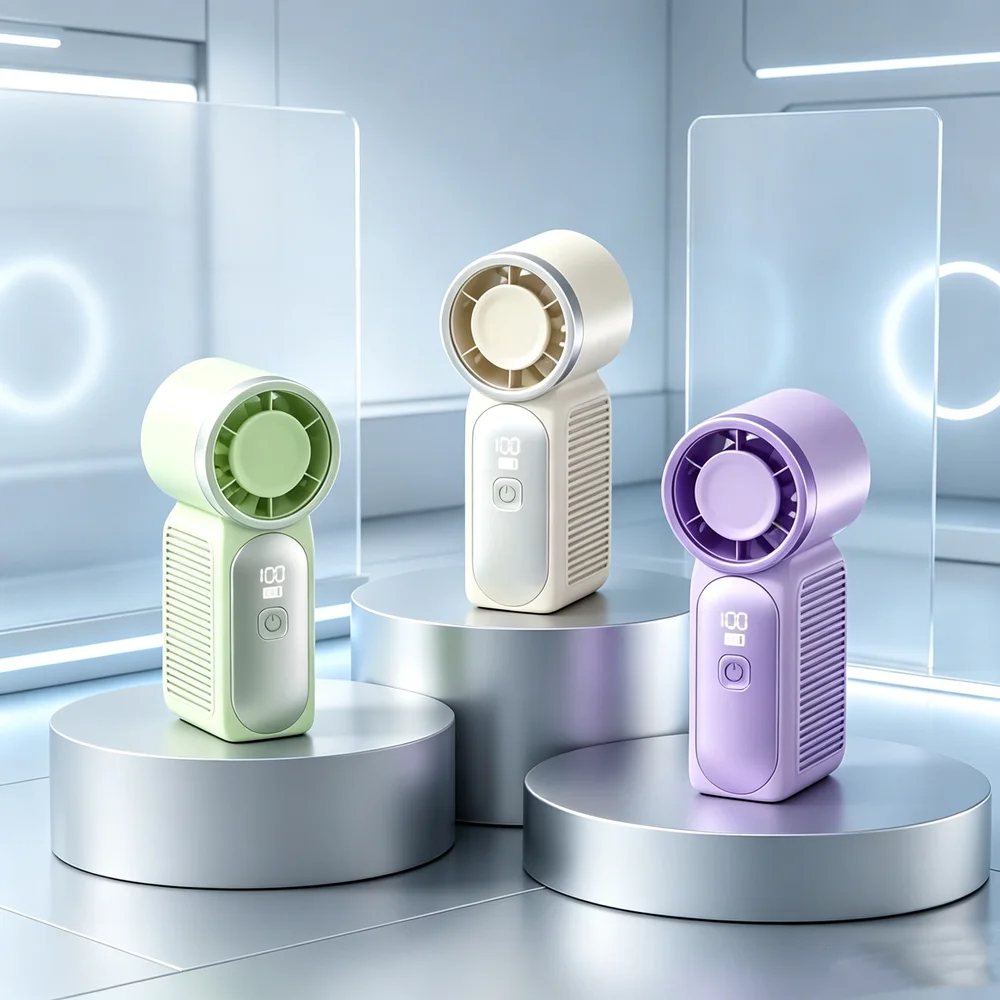 High-capacity Battery Fans Can Double As Emergency Power Banks To Charge Smartphones.