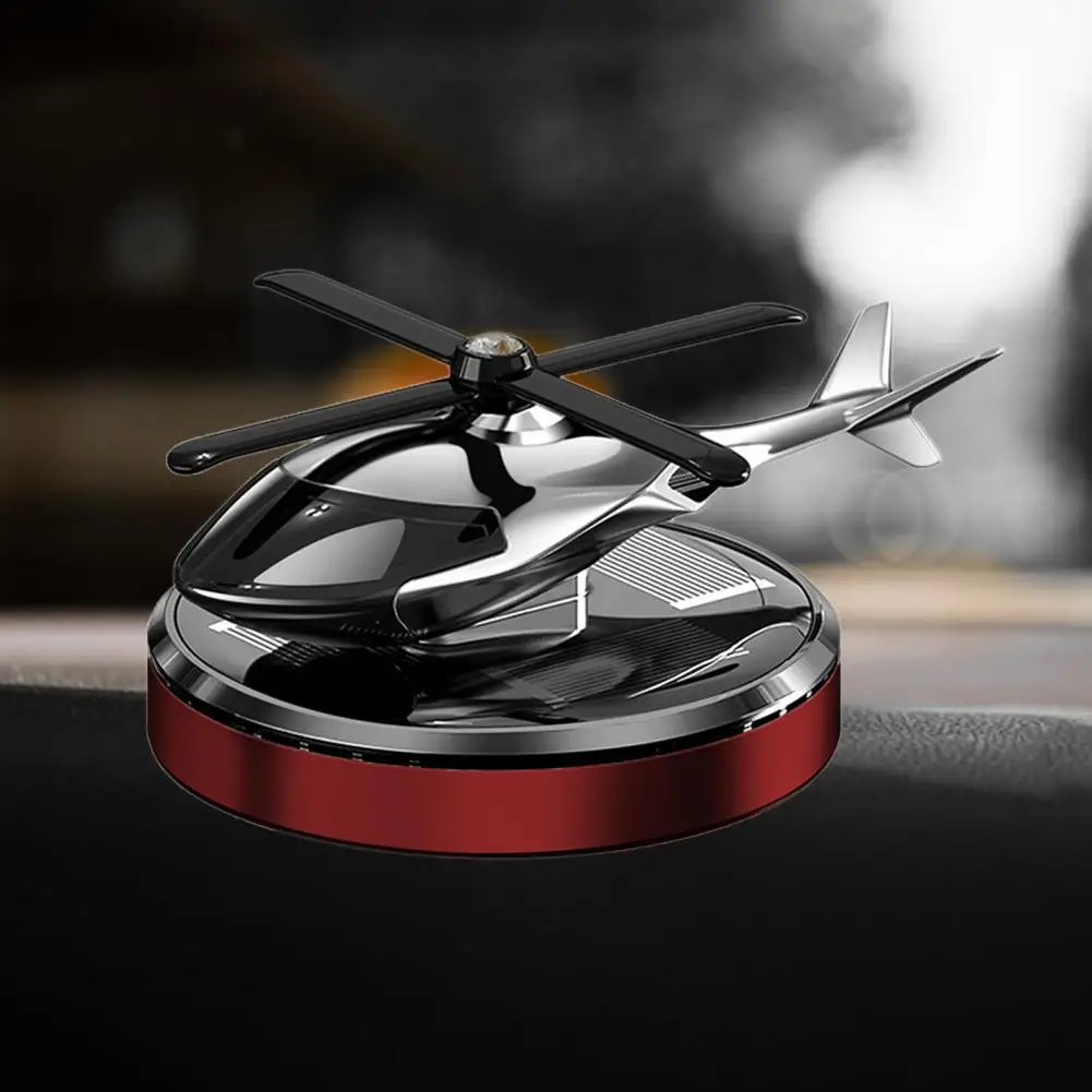 Sun-powered Car Diffuser Solar Powered Fighter Airplane Car Air Freshener Unique Auto Essential Oil Diffuser for Vehicles