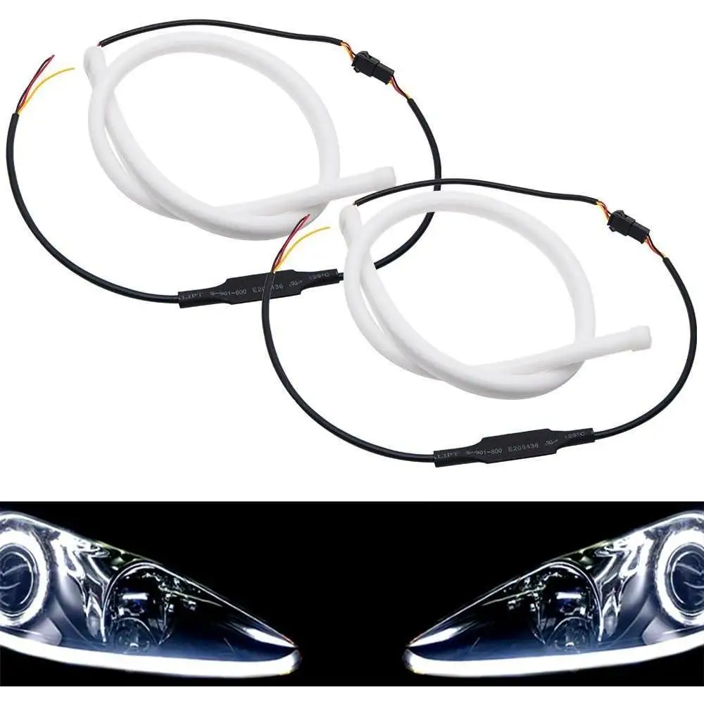 LED Switchback DRL Strip Lights Universal fit for cars, trucks