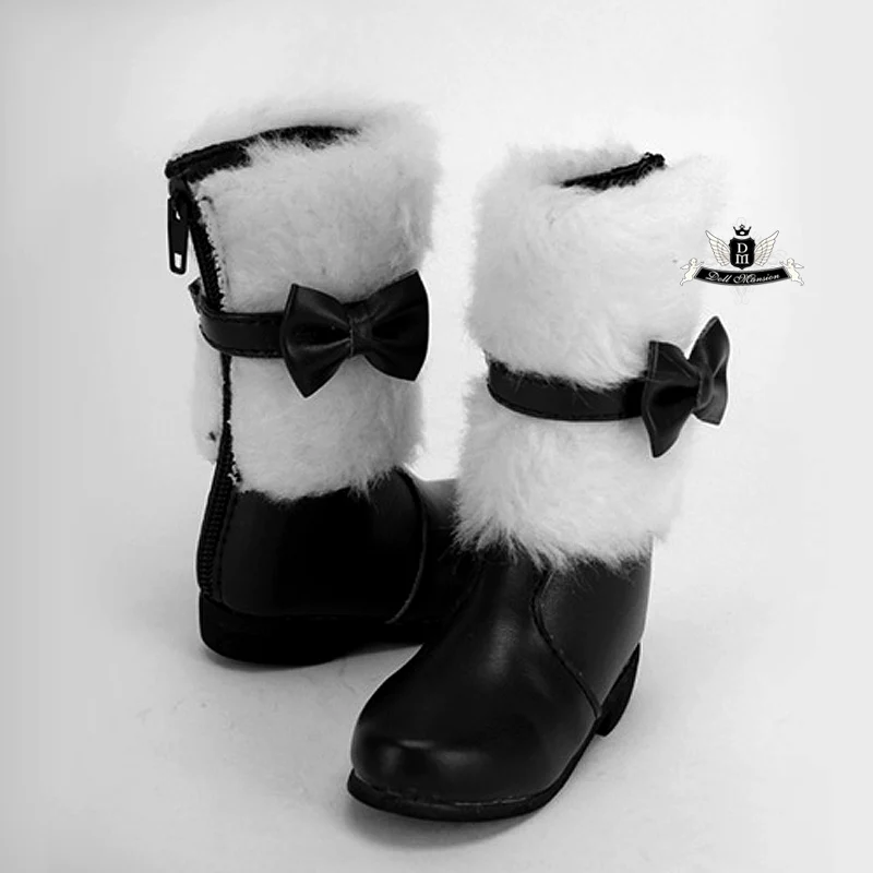 1/4 BJD Shoes MSD wool Snow bow boots Dollfie DREAM MID DK SOOM DOD Dollmore Luts AOD DZ AF