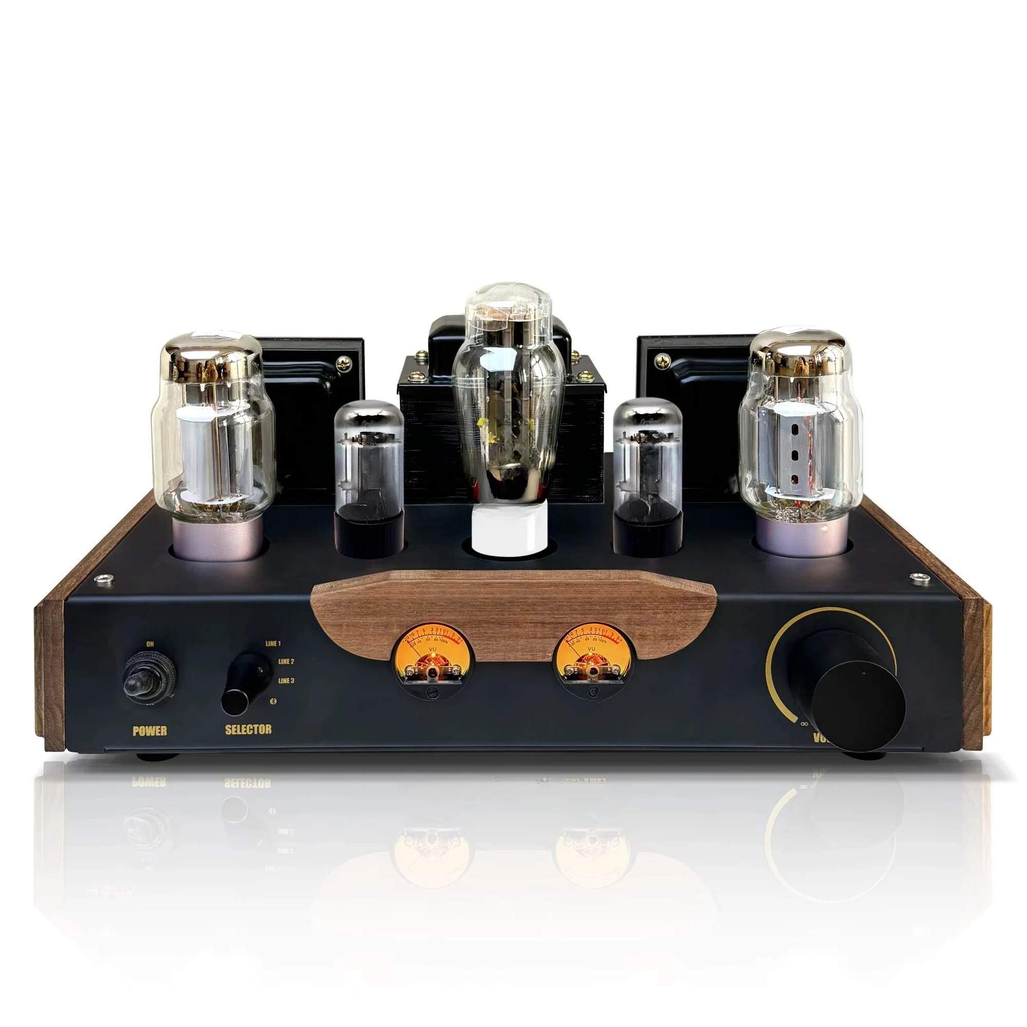KT88 Class a Power Amplifier BT5.0 18W*2 Speaker HIFI Stereo Home Theater System with Tube Single-Ended Audio Processor
