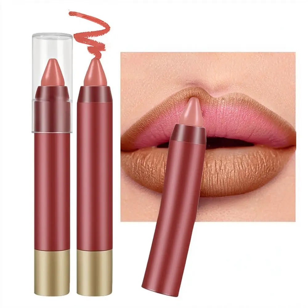 For Fit Colors Chocolate Lipstick Matte Finish Long Lasting Lip Tint Waterproof Soft Mist Texture Makeup Cosmetics