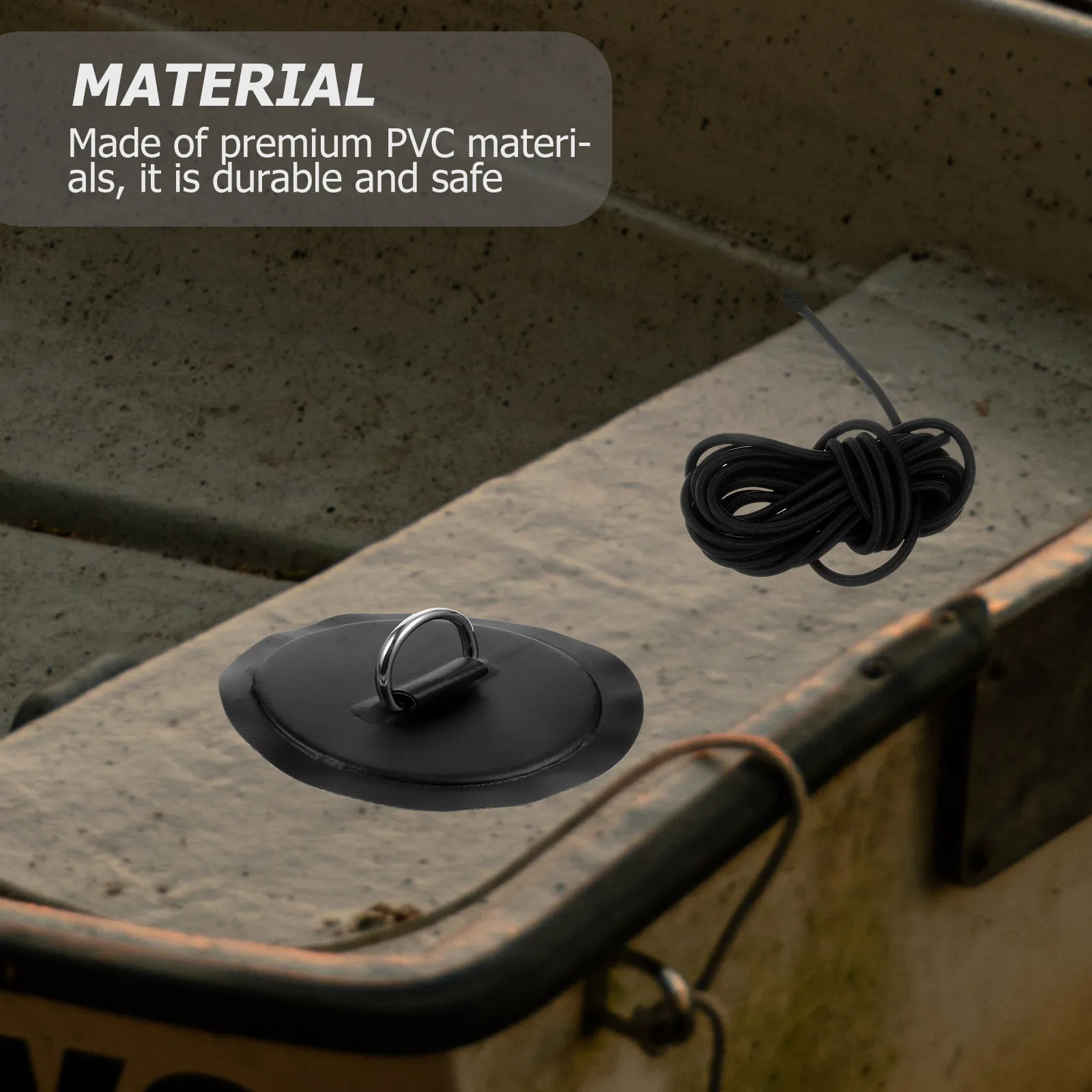 

1Set Kayak D-Ring Pad Multi Layer PVC Reinforced Patch Suit for Canoe Raft Inflatable Boat Deck Accessories Rigging Kit