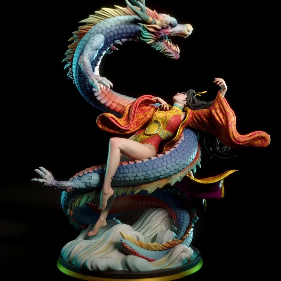 

80mm 100mm Resin model kits figure beauty colorless and self-assembled 3D Printing TD-6796/3D