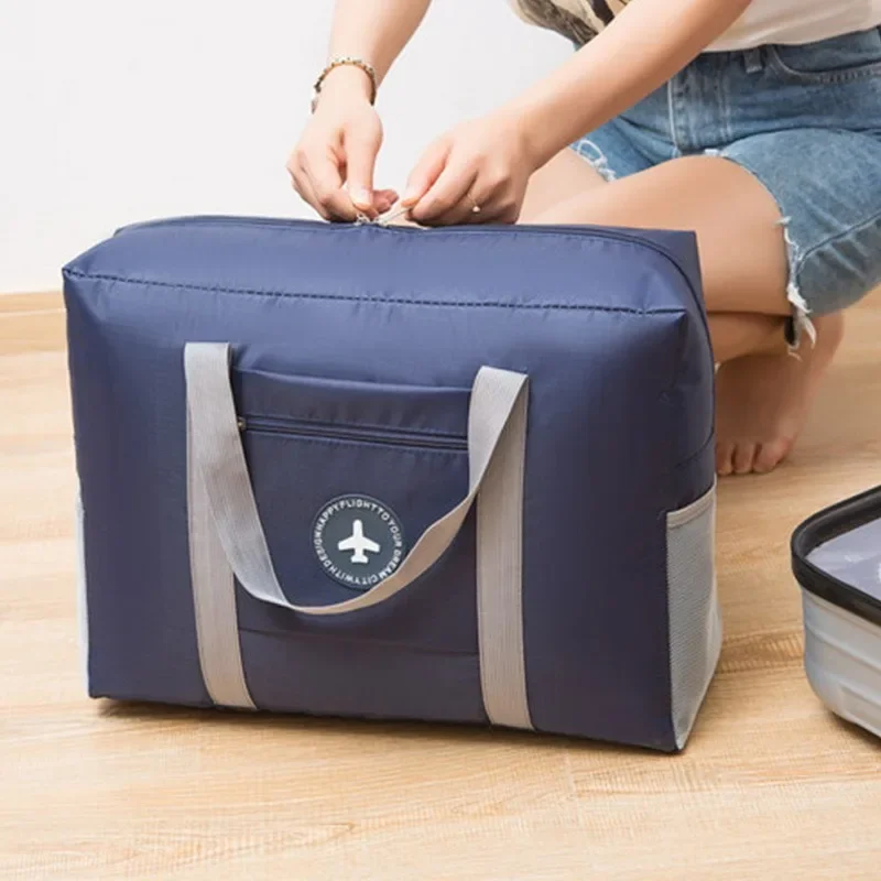 2024 Large Capacity Travel Luggage Handbag Clothing Quilt Storage Bag Waterproof Moisture-Proof Suitcase Storage Bag Organizer