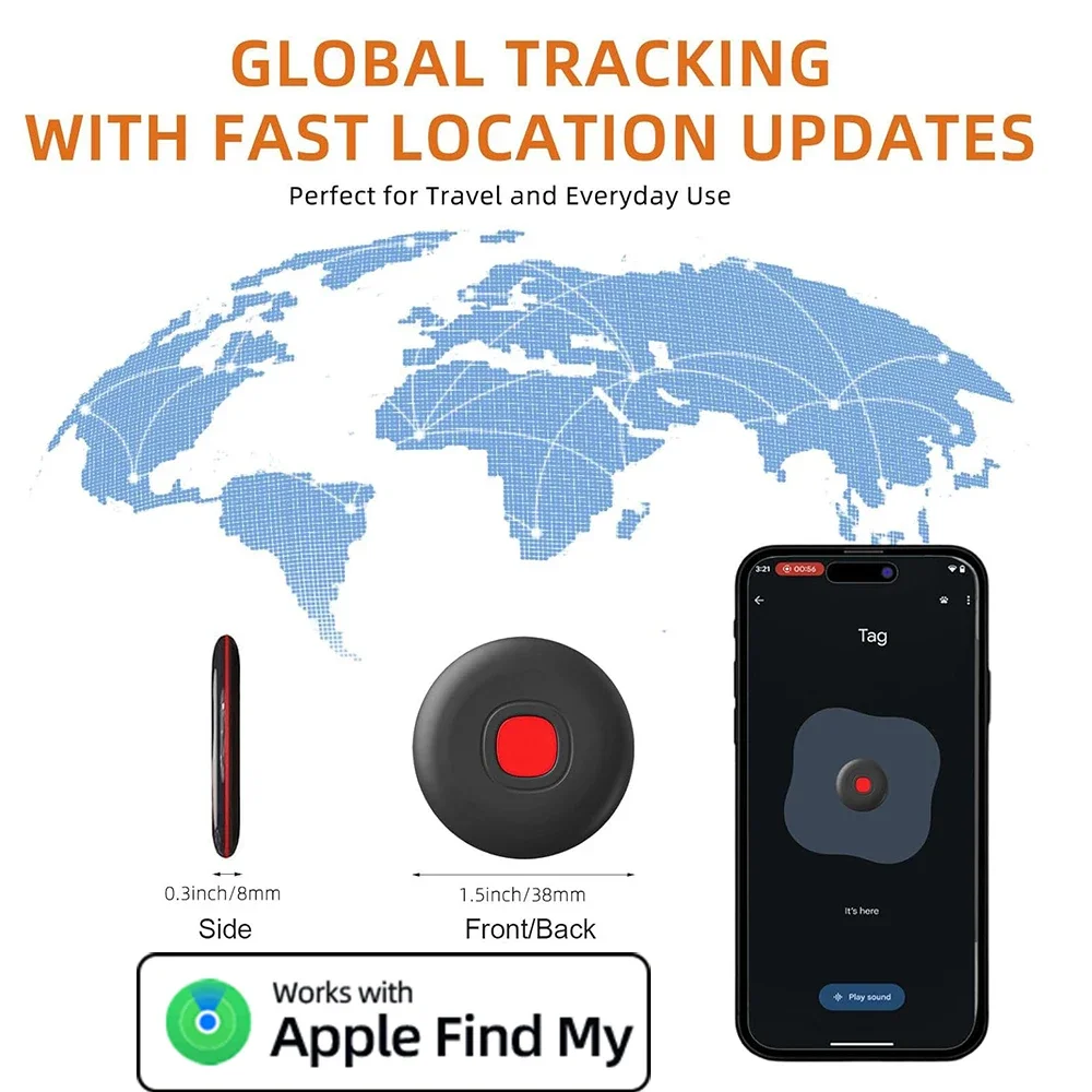 

Smart Tag for IPhone Tracking Search Finder Anti-lost Tracker AirTag Locator Global Positioning Device Work with Find My APP