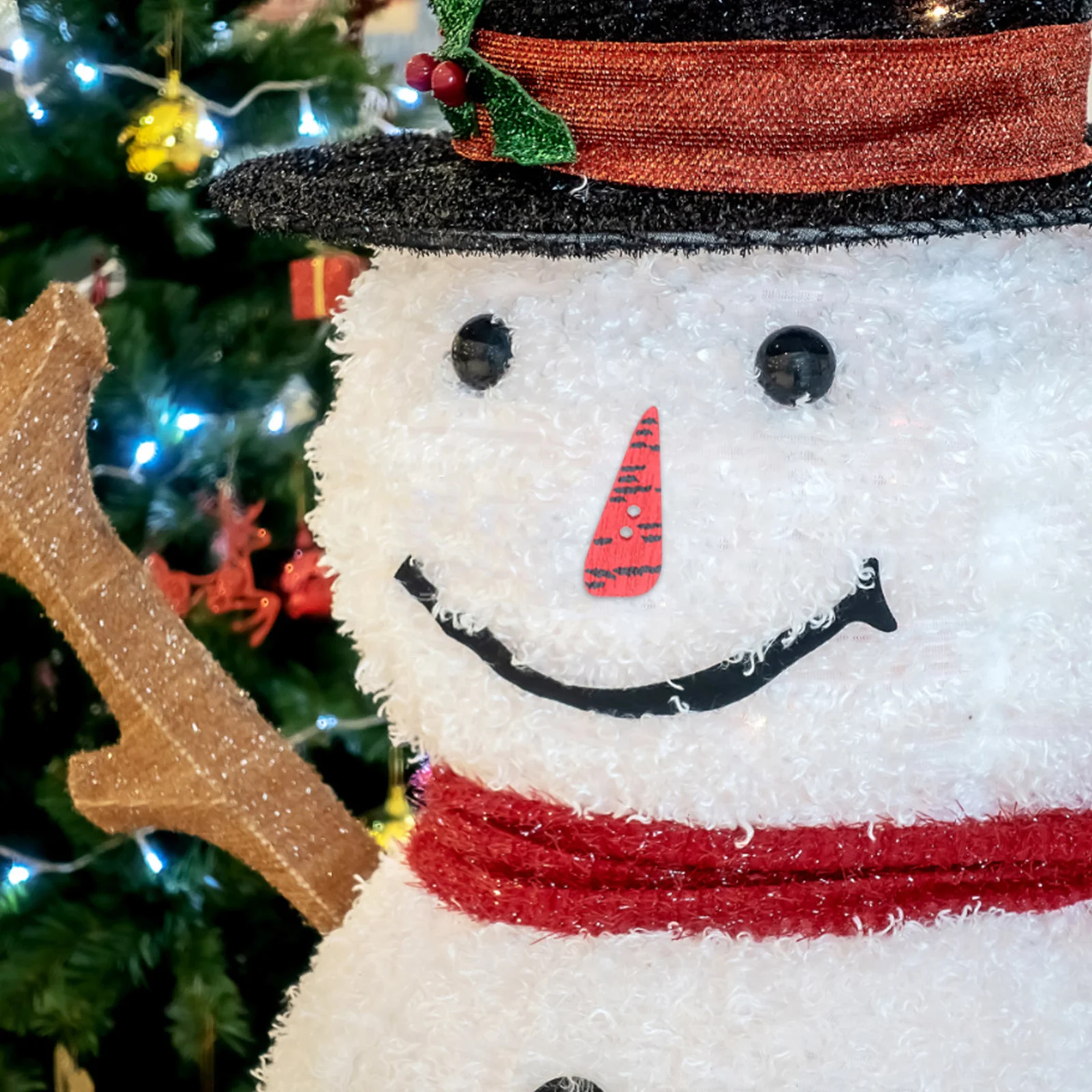 

100 pcs Wooden Carrot Buttons 2 Hole 4 Sizes Natural Wood Buttons For Diy Christmas Craft Sewing Scrapbooking Decoration