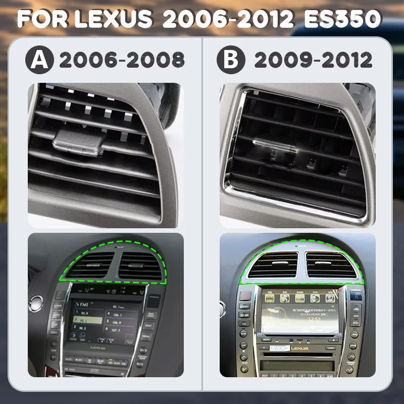 AIR VENT For lexus 2009-2012 2006-2008 ES350 Car Conditioning Interior AC Accessories Grille Dashboard Panel Outlet frame panel