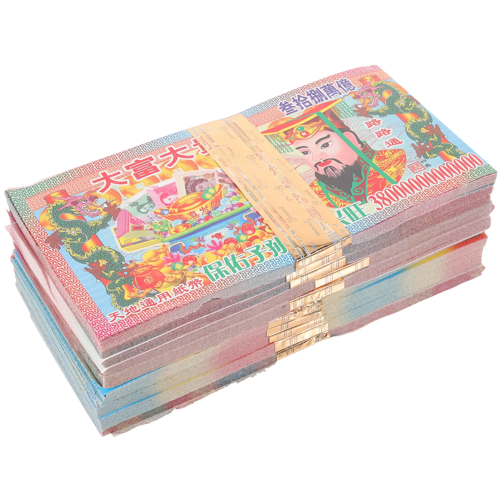 

350pcs Banknotes Ancestor Sacrificial Supplies Paper Props Easy Burn Funeral Ghost Bright Colorful