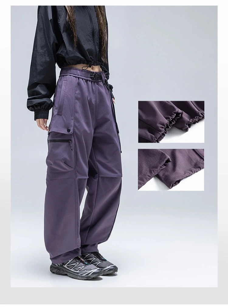 Unisex Teflon Wasserdichte Softshell-Hose - Fluoridfreie, wasserabweisende, schnelltrocknende Wanderhose mit verstellbaren Bündchen – Detail 5