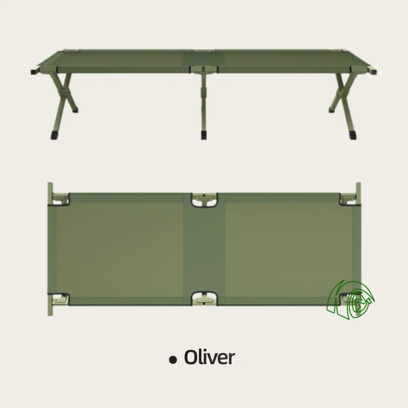 Carry Foldable Field Sleeping Bed Breathable Oxford Sturdy Alloy Portable Collapsible Bed for Outdoor Camping Wild Daily Use