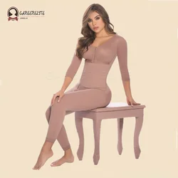 Fajas Colombian Full Body Shapewear Compression Girdle Length Pants Corrective Underwear Tummy Control Butt Lifter Slim Bodysuit