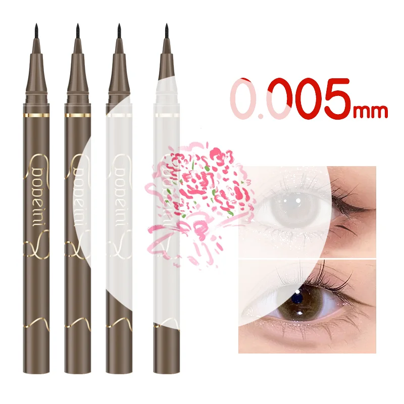 دائم كحل السائل القلم ماتي السلس سريعة الجافة مقاوم للماء غير تلطخ رقيقة جدا كحل السفلى رمش القلم أدوات التجميل