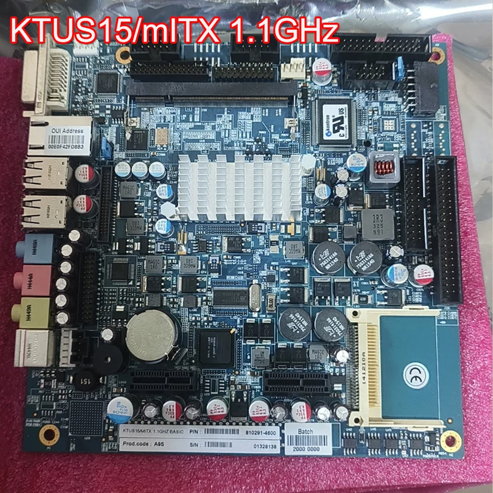 

Материнская плата промышленного управления BASiC, материнская плата 1,1 ГГц, процессор KTUS15/mITX 1,1 ГГц