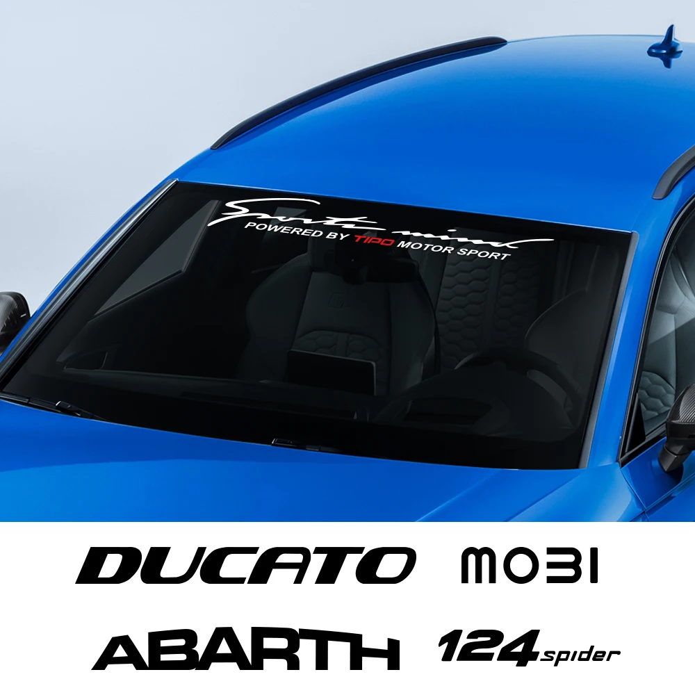Auto Accessories Car Front Rear Windshield Decal Sticker for Fiat 124 SPIDER SEDICI STILO ABARTH ALBEA CRONOS MOBI TIPO TORO UNO
