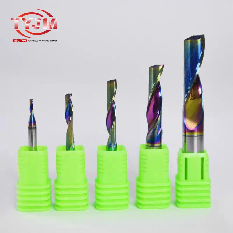 

Концевая фреза с одной канавкой, разработанная 1 инструменты для флейты DLC, Концевая фреза с одной канавкой из карбида