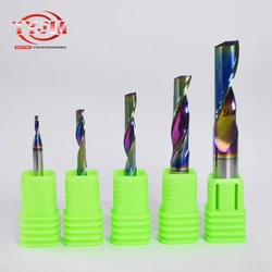 Single flute end mill designed 1flute tools DLC coating single flute carbide end mill