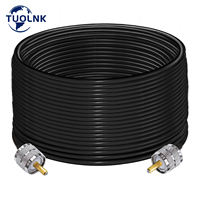 PL259 RG58 Cable CB Radio Cable SO239 UHF Male to Male Extension Cable Low Loss RF Coaxial Cable PL-259 Coax Cable 30cm 1m 30m