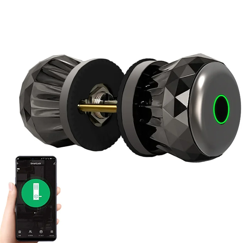 

【Last-Chance!】Wireless Fingerprint Deadbolt Security Tuya Smart Door Lock Door Knob With App Control For Home Digital Unlock