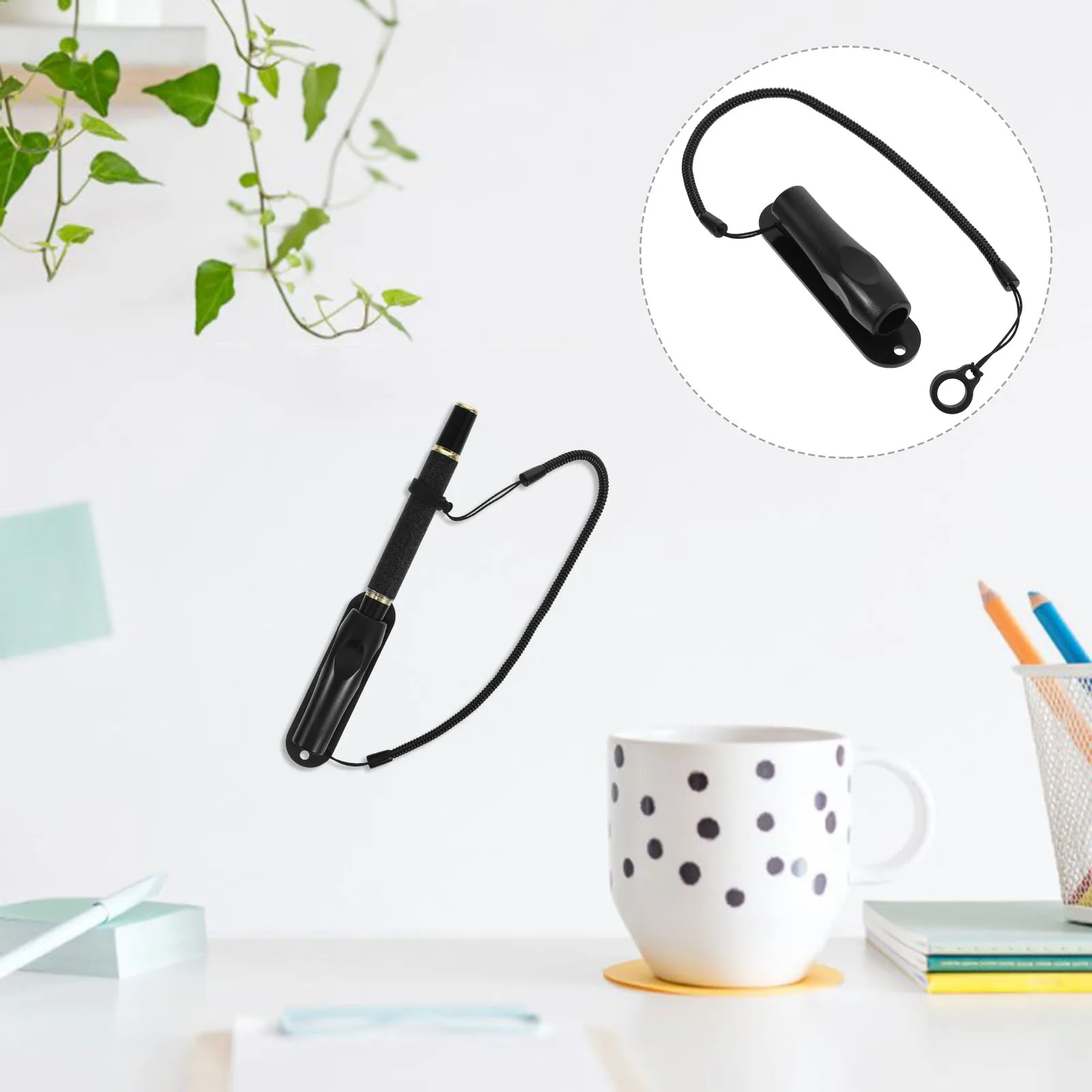 

2Pcs Stretchable AntiLoss Pen Holders Reliable Plastic And Silicone Lanyards For Fountain Ballpoint Pens Workstation Accessories