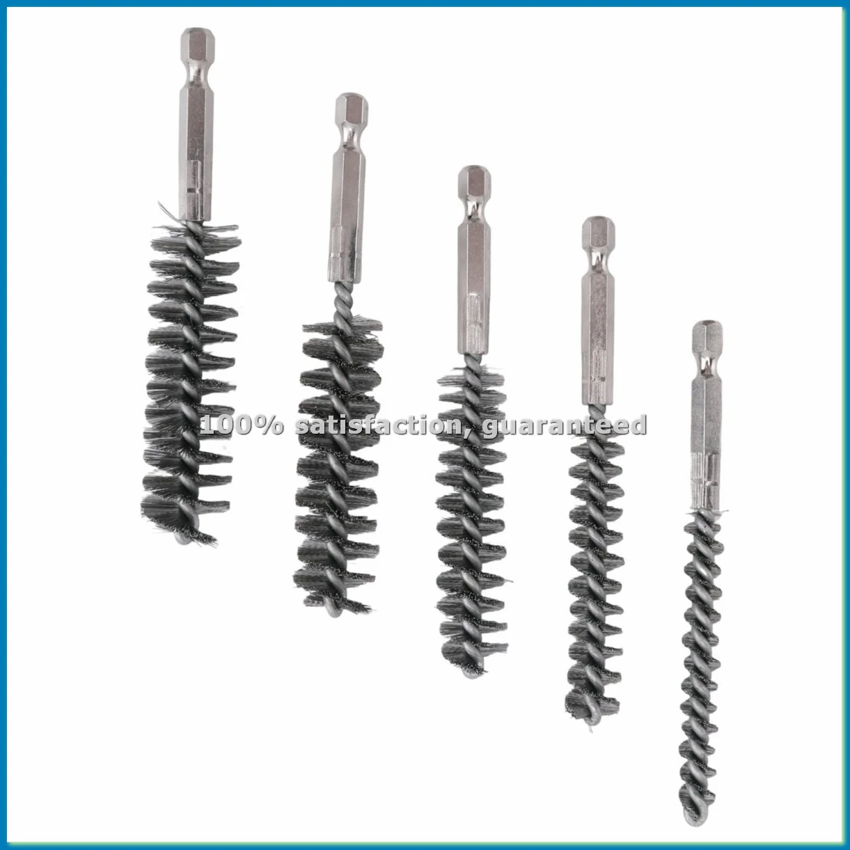 

Набор из 12 щеток для чистки отверстий из нержавеющей стали с проволочной щетиной и шестигранным хвостовиком для дрели - ABLL