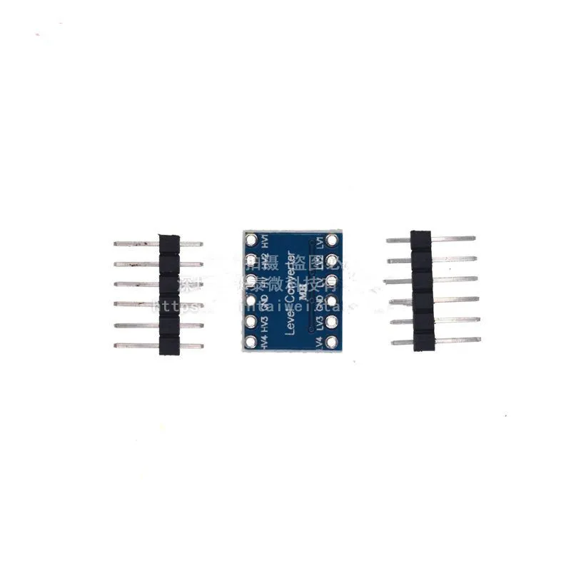 5V-3V IIC UART SPI etc. Módulo de conversión de nivel de 4 vías cabezal de pin de 4 vías