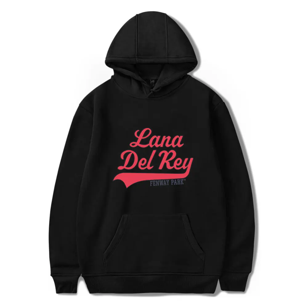 

Lana Del Rey Boston Script Merch Hoodies Unisex Hooded Sweatshirt Casual Clothing