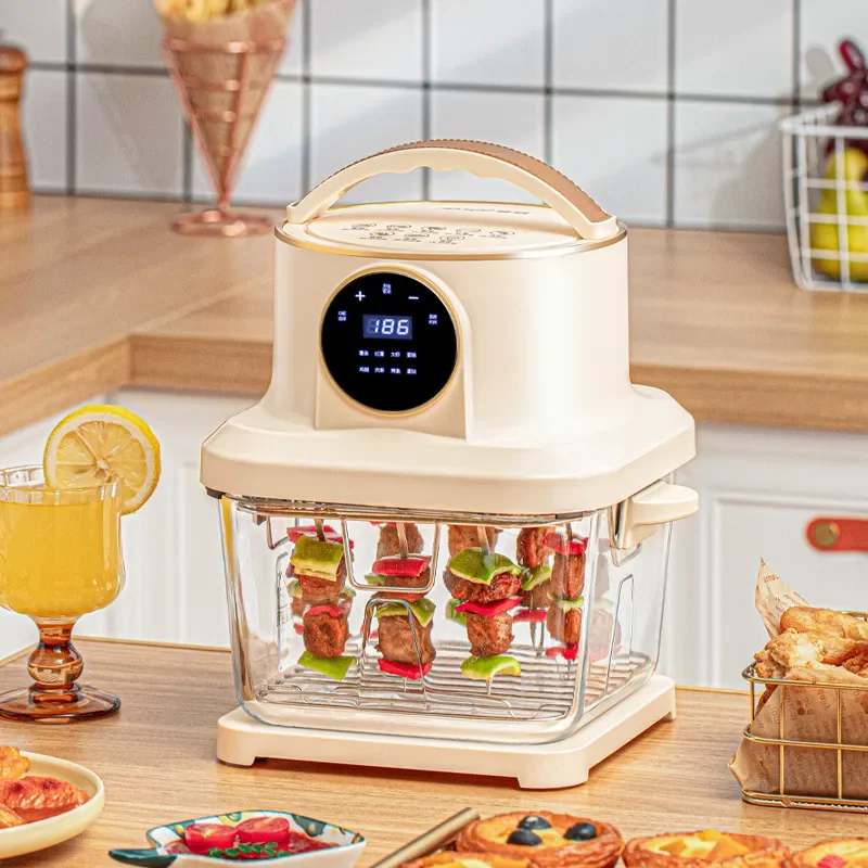 Smart Visual Voice Air Fryer Large Capacity Oven Multi Function Automatic Oil Free Healthy Cooking Appliance Kitchen Gadget