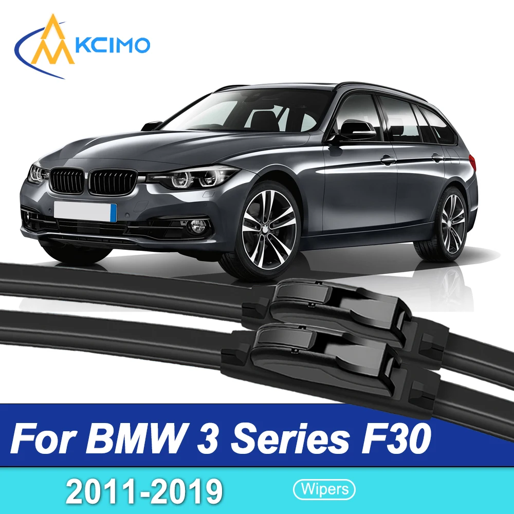 

2Pcs Silent Smooth Rubber Wiper Set Fit BMW 3 Series F30 F31 F34 F35 2011-2019 Windscreen Parts