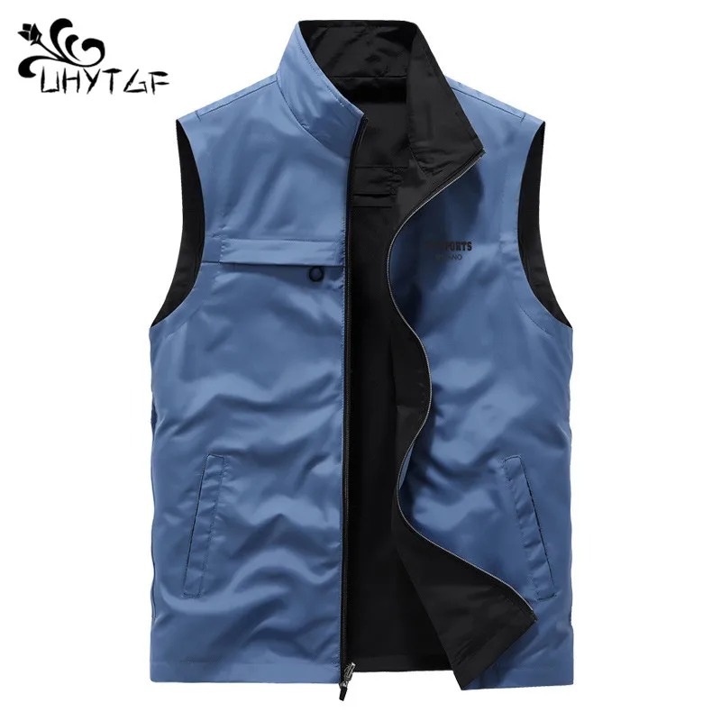 

2024 Outdoor Quick-drying Vest Men's Spring Summer Autumn Double-sided Wear Thin Workwear Vest Vest Vest plus size Casual Jacket