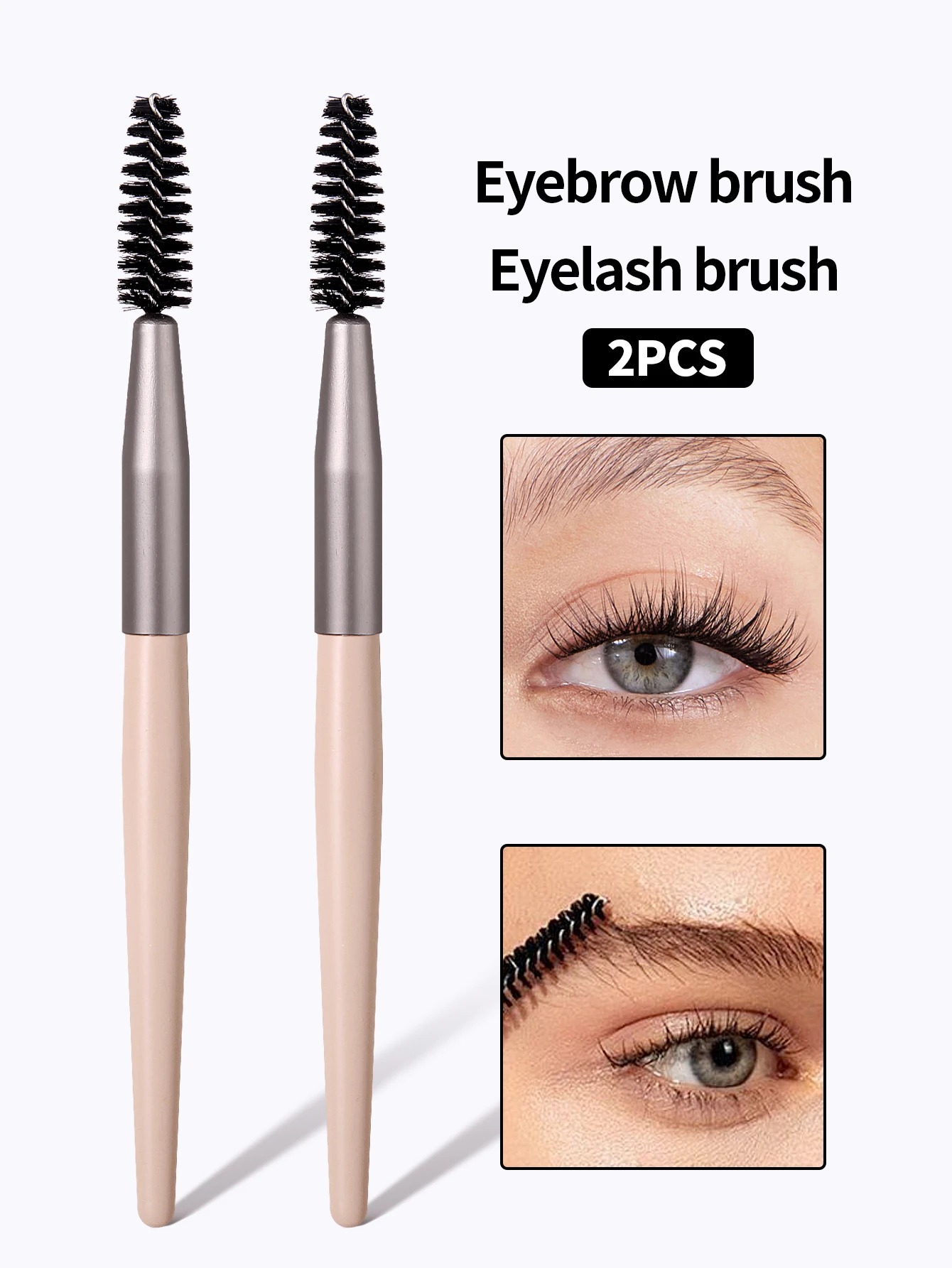 2Pcs Eyelash Brush Makeup Brush Eyelash Extension Mascara Wands Applicators Eye Lash Curling Comb Makeup Tool