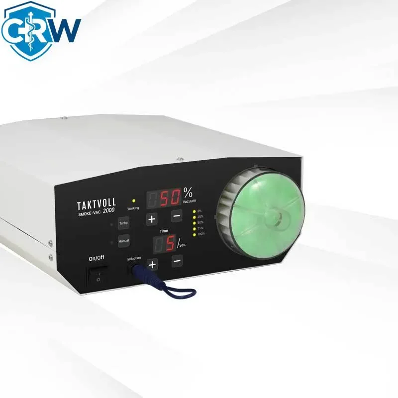 CRW SMOKE-VAC 2000 Steel Electric Portable Smoke Extractor Ensures Clean Air Minimizes Harmful Particles for Medical La