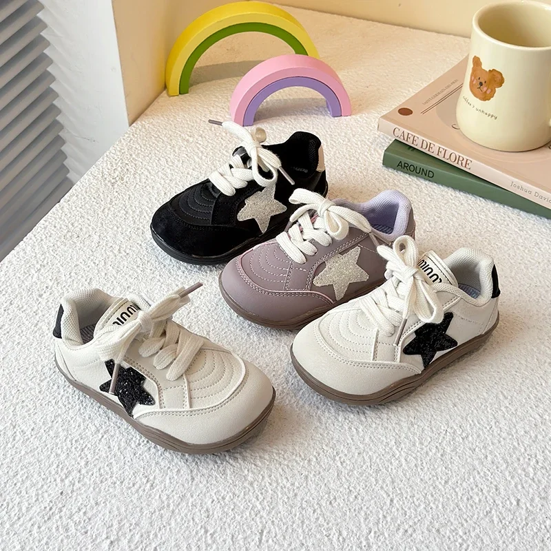 

Новая детская обувь для девочек, весенне-осенняя универсальная детская повседневная школьная обувь, милые шикарные кроссовки для бега с оборками по краям для малышей