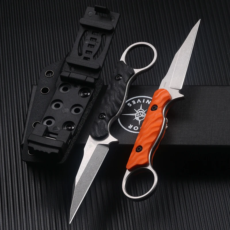 Outdoor folding knife CPM S30V stainless steel high-end wilderness survival defense survival knife, self-rescue tool