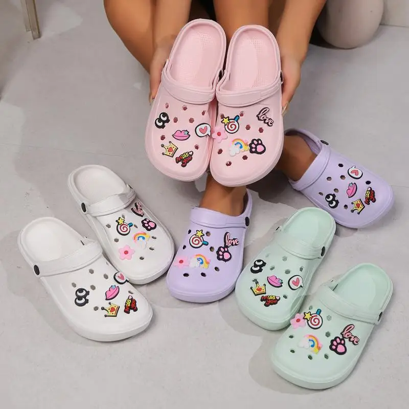 Women's Platform Clogs, Designer Flat Sandals For Home, Beach & Indoor Summer Casual_voghion.com