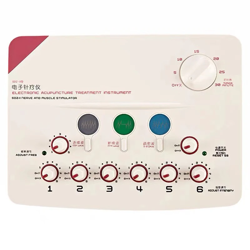 #SDZ-II Nerve and Muscle Stimulator 6 Channels Output TENS Electro Acupuncture Treatment Massage Instrument 3 Waveform 220V