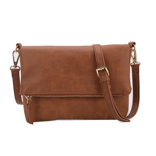 Bolso de hombro para mujer, maravilloso bolso cruzado de moda sólida, bolso minimalista de cuero PU para el trabajo CT30080