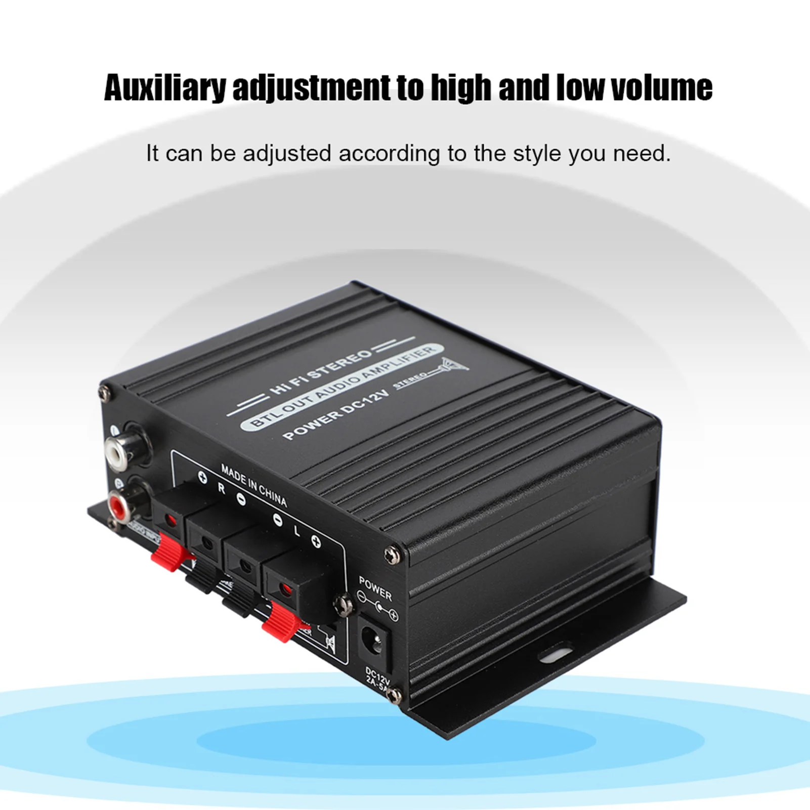 20W+20W 47K Resolution 12V AK170 Mini Power Amplifier with Low Distortion Rate for Audio Audio Amplifier Digital Amplifier