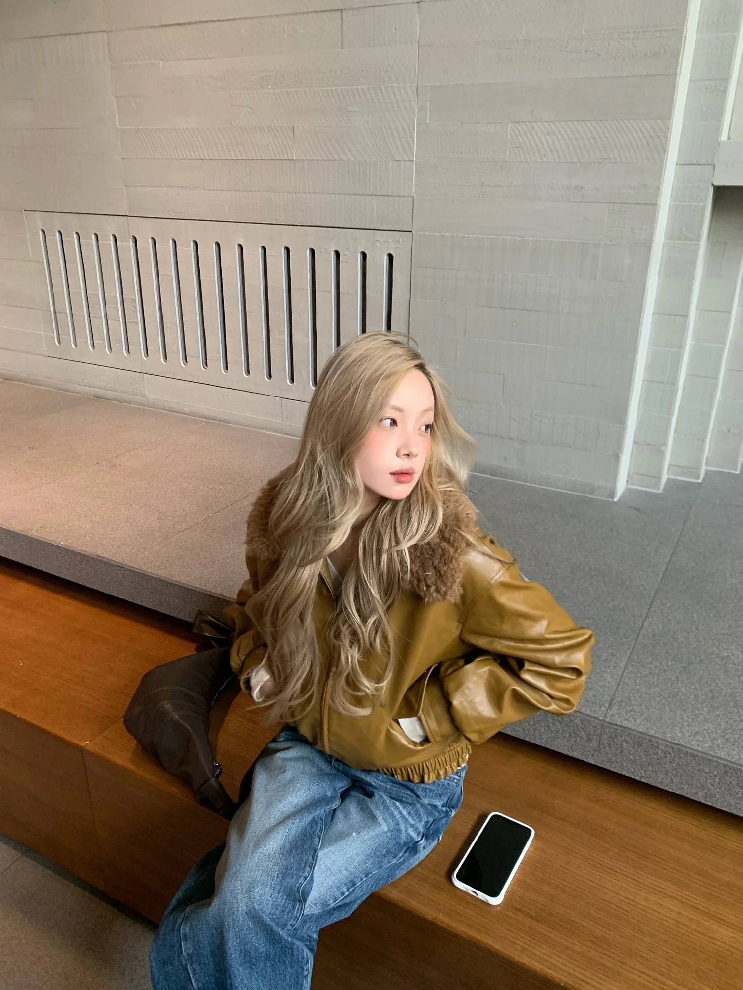 ort Cappotto da motociclista in pelle trapuntata Jaet da donna con colletto ribaltabile Casual Sle Winter New Faion Capispalla da donna traspirante