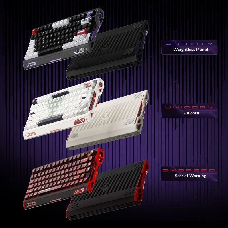 Angry Shark FINAL 75 Customized Magnetic Switch Gaming Keyboard Esports Low Latency 8K RT0.01MM 0.125MS Hifi Sound Keyboard PC