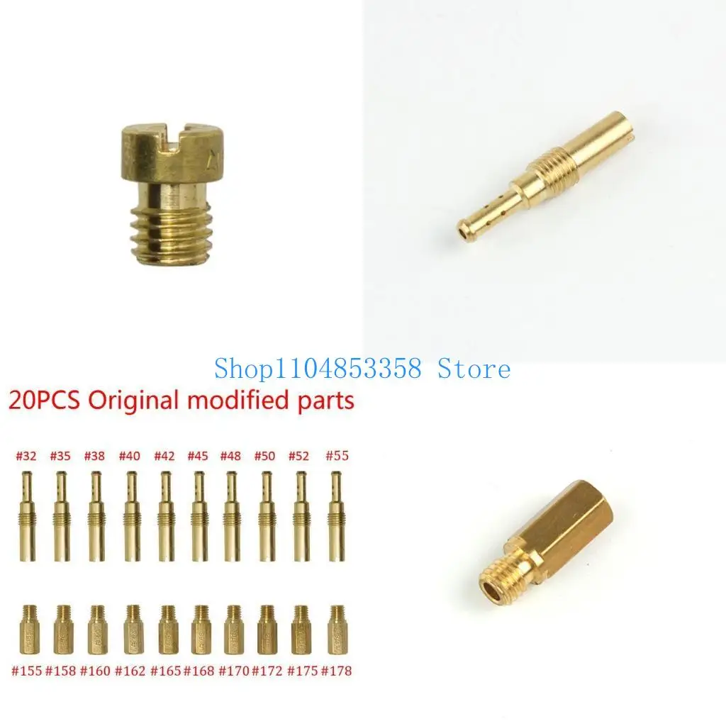 

652f 20pcs Carburetor Main Jet с заменой медленного/пилотного реактивного набора для GY6 CVK